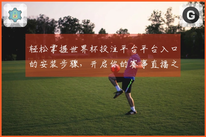 轻松掌握世界杯投注平台平台入口的安装步骤，开启你的赛事直播之旅
