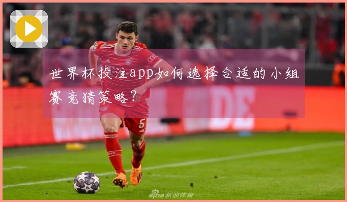 世界杯投注app如何选择合适的小组赛竞猜策略？